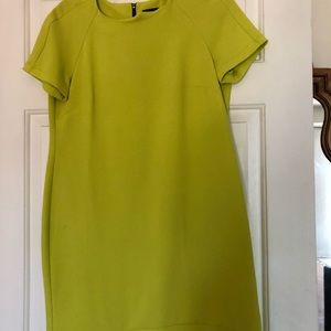 Topshop lime green dress in viscose size 8US.